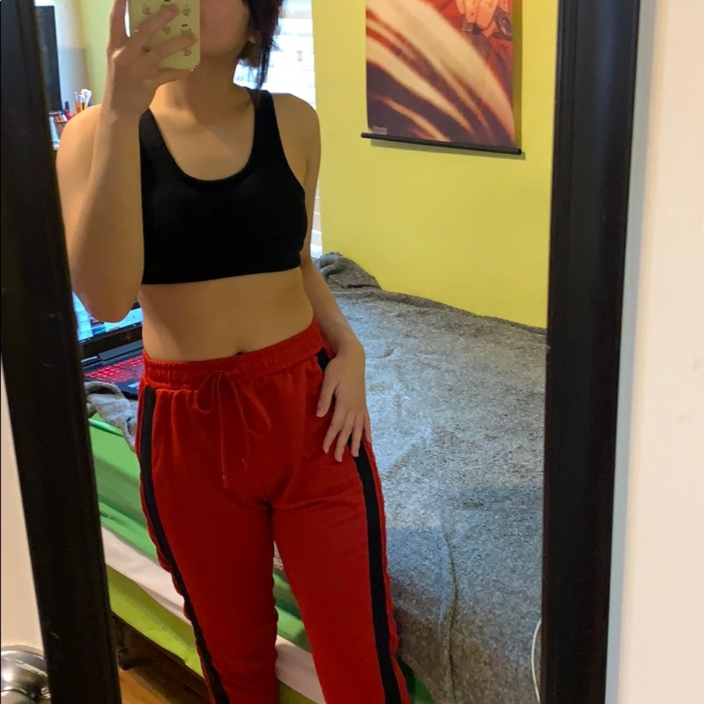 ZARA Red Track Pants